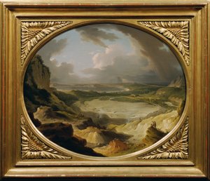 Die Solfatara gegen das Meer von Michael Wutky