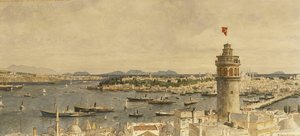 Ein Blick auf Konstantinopel vom Marmarameer von Michael Zeno Diemer