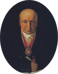Porträt von Alexander Baranov, Leiter der Russisch-Amerikanischen Gesellschaft, erster Gouverneur von Russisch-Alaska, 1818