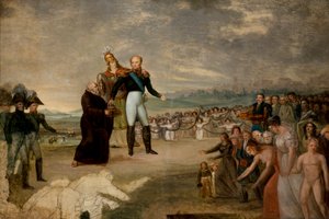Alexander I. gekrönt zum König von Polen