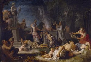 Das Opfer an Bacchus, 1720