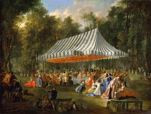 Feier von Prinz Louis François de Conti zu Ehren von Karl Wilhelm Ferdinand, Erbprinz von Michel Barthelemy Ollivier