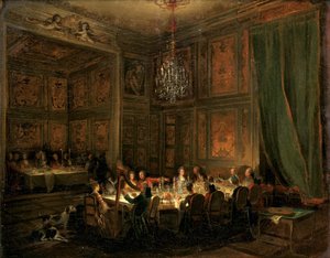 Abendessen des Prinzen de Conti im Tempel, 1766 von Michel Barthelemy Ollivier