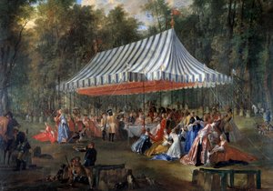 Fest gegeben von Louis Francois Joseph de Bourbon, Prinz von Conti, für den Erbprinzen Charles Guillaume Ferdinand von Braunschweig Lüneburg