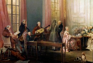 Das englische wurde im Salon des Quatre-Glaces serviert von Michel Barthelemy Ollivier or Olivier