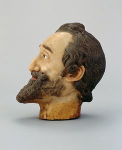 Porträtkopf von Heinrich IV. von Frankreich, ca. 1610 (Wachs) von Michel Bourdin