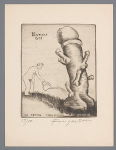 Ex libris von Gianni Mantero von Michel Fingesten (signed by artist)