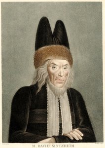 Porträt von David Sintzheim 1745-1812