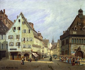 Place du Marche-aux-Fruits, Colmar, 1875
