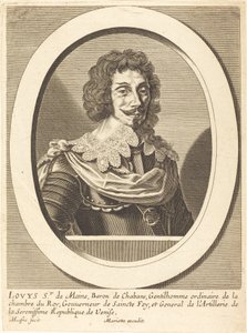 Louis Sieur de Maine von Michel Lasne after Pierre Jean Mariette