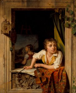 Malerei und Musik (Porträt des Künstlersohns), 1800