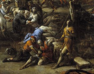 Ansicht des Cours während der Pest von 1720 von Michel Serre