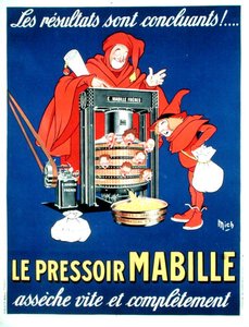 Plakat, das die neuen Steuern satirisch darstellt