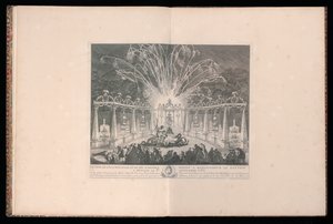 Entwurf der Beleuchtung und des Feuerwerks für Seine Gnaden den Dauphin in Meudon, 3. September 1735