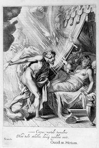 Semele wird von Jupiters Feuer verzehrt, 1655