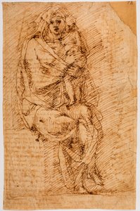 Madonna und Kind von Michelangelo (after) Buonarroti