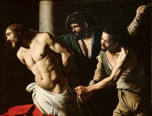 Die Geißelung Christi, ca. 1605-7 von Michelangelo (attr. to) Caravaggio