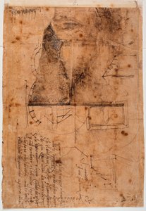 Autographische architektonische Studien und poetische Fragmente von Michelangelo Buonarroti