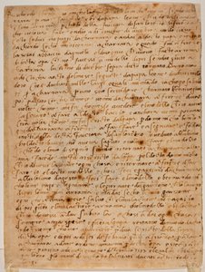 Autographische Erinnerung von Michelangelo Buonarroti