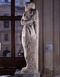 Gefangener, bekannt als Der rebellische Sklave von Michelangelo Buonarroti
