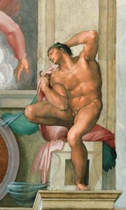 Ignudo, Sixtinische Kapelle, Decke im Vatikan