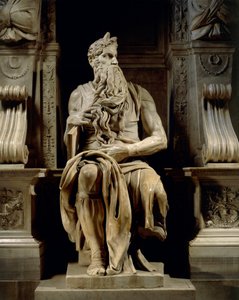 Italien, Rom, Basilika St. Peter, Moses, Detail vom Grabmal von Julius II., circa 1515