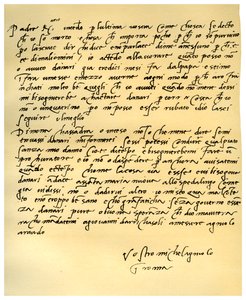 Brief von Michelangelo Buonarroti an seinen Vater, Juni 1508 von Michelangelo Buonarroti