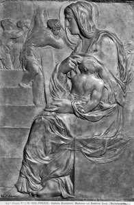 Madonna und Kind mit der Madonna della Scala (Marmor)