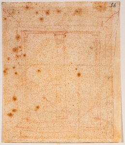 Fenster mit Pfosten von Michelangelo Buonarroti