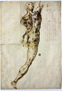 Akt von hinten, ca. 1504 von Michelangelo Buonarroti