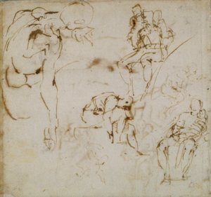 Seite aus einem Skizzenbuch, um 1490-1560