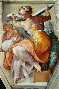 Propheten und Sibyllen: Libysche Sibylle, Sixtinische Kapelle, 1508-1512 von Michelangelo Buonarroti