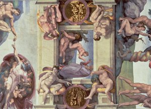 Sixtinische Kapelle Decke (1508-12): Die Erschaffung Evas