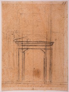 Skizzen eines Porta Pia Portals von Michelangelo Buonarroti