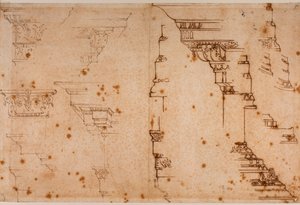 Studien von architektonischen Elementen