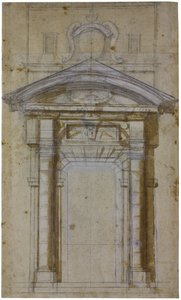 Studie für Porta Pia in Rom, ca. 1561 von Michelangelo Buonarroti