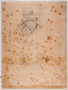 Studie für eine Säule und Hand