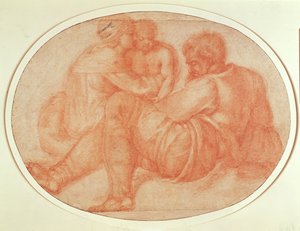 Studie der Heiligen Familie von Michelangelo Buonarroti
