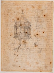 Zwei Ziboriumstudien von Michelangelo Buonarroti