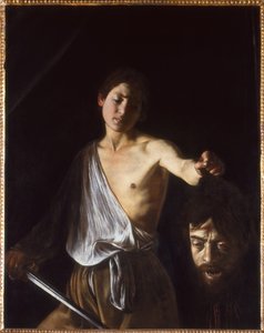 David mit dem Kopf von Goliath, 1609-1610