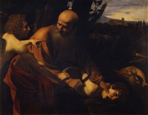 Abraham opfert Isaak von Michelangelo Merisi Caravaggio