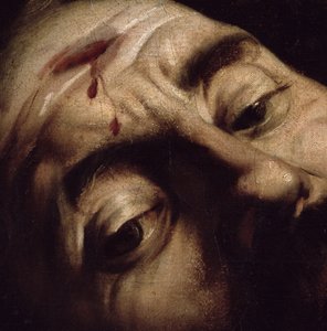 David siegreich über Goliath, ca. 1600 (Detail) von Michelangelo Merisi Caravaggio