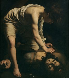 David mit dem Kopf von Goliath