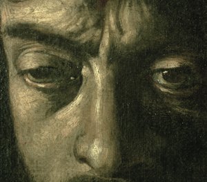 David mit dem Kopf von Goliath, 1606 (Detail)
