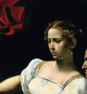 Judith und Holofernes (Detail) von Michelangelo Merisi Caravaggio