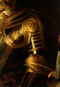 Porträt von Alof de Wignacourt mit seinem Pagen (Detail) von Michelangelo Merisi da Caravaggio