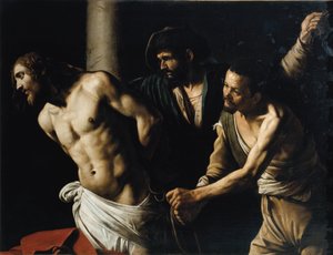 Geißelung Christi oder die Geißelung an der Säule von Michelangelo Merisi da Caravaggio