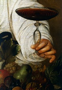 Weinglas, Detail aus Bacchus
