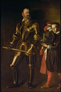 Porträt von Alof de Wignacourt, Großmeister des Malteserordens von 1601-22 (1547-1622), mit seinem Page, ca. 1608 von Michelangelo Merisi da Caravaggio