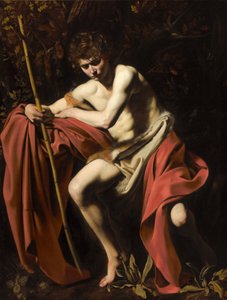 Johannes der Täufer in der Wildnis von Michelangelo Merisi da Caravaggio